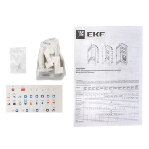 Основание силового щита Nova с DIN-рейками 24мод. IP41 PROxima EKF nv-pbase-24