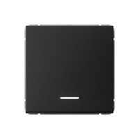 ARTGALLERY 1-клавишный ВЫКЛЮЧАТЕЛЬ с подсветкой, 10АХ, механизм, быстрозажим. клем., КАРБОН GAL001013S