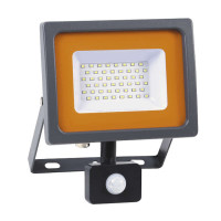 Прожектор светодиодный PFL-SC SENSOR 30Вт 6500К IP54 190-260В ДО закален. матов. стекло датчик движения инфракрасный JazzWay 5001411