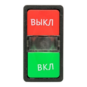 Кнопка AS-22N Пуск-Стоп прямоугольная 220В NO+NC EKF pbn-as-rec