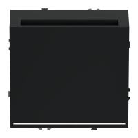 Выключатель встраиваемый VOLTUM S70 карточный 16А, черный матовый