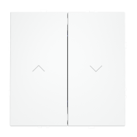 Выключатель встраиваемый VOLTUM S70 для жалюзи 10А, белый матовый