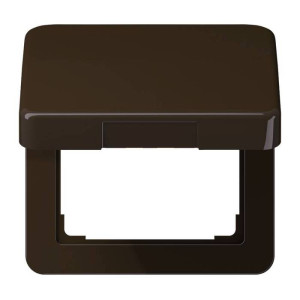 Накладка на розетку Jung CD 500, скрытый монтаж, , коричневый, CD590KLBR