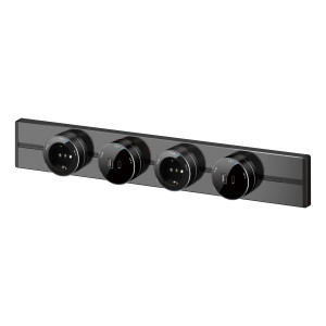 MULTITRACK Розетка универсальная круглая 13 А250 В АНТРАЦИТ MTK13002B