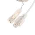 Гирлянда светодиодная Айсикл (бахрома) 25х0.6м 588LED тепл. бел. 11.9Вт 230В IP44 эффект мерцания провод прозр. Neon-Night 255-596