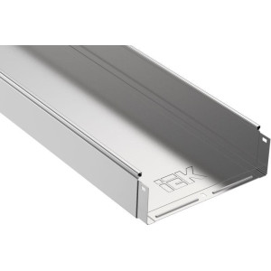 Лоток листовой неперфорир. 300х100 L3000 сталь 1мм IEK CLN10-100-300-3