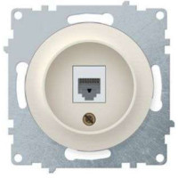 Розетка компьютерная 1-м СП Florence RJ45 кат.5E механизм беж. (1E20701301) OneKeyElectro 2172793