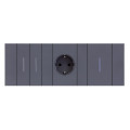 Рамка 2-ая цвет-Грифель матовый MEITON AA4802M2AL