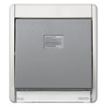 Рамка с клавишей Simon SIMON 44 AQUA, горизонтальная, серый, 4400010-035