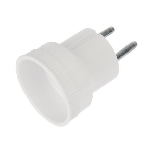 Переходник сетевой стакан с бортами 220В 6А Rexant 11-1021