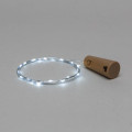 Гирлянда светодиодная Роса 2м 20LED бел. 0.1Вт IP20 с пробкой элементы питания 3хLR44 (в компл.) Neon-Night 302-025