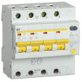 Дифференциальный автомат 4п 63А 300мА тип AC АД14S IEK MAD13-4-063-C-300