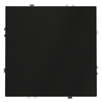 Выключатель встраиваемый VOLTUM S70 одноклавишный 10А, (черный матовый)