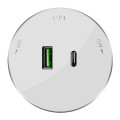 MULTITRACK Розетка 2хUSB тип АС 18 Вт,  5 В3 А БЕЛЫЙ MTK13003W