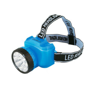 Налобный  фонарь аккумуляторный LED 5361 (220В 12LED 2 режима; голуб.) Ultraflash 12420