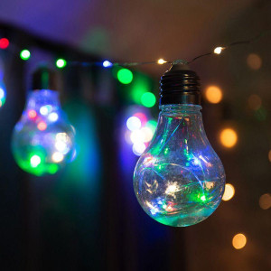 Гирлянда светодиодная Ретро-лампы 3м 100LED мультиколор 4Вт IP20 Neon-Night 303-079