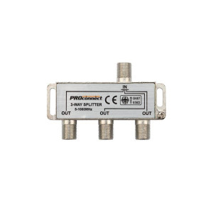 Делитель ТВ краб х 3 под F разъем 5-1000МГц PROCONNECT 05-6022