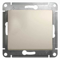 GLOSSA 1-клавишный ПЕРЕКЛЮЧАТЕЛЬ, сх.6, 10AX, механизм, МОЛОЧНЫЙ GSL000961