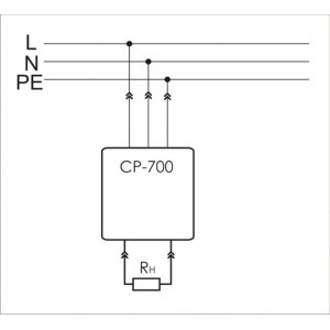 Реле напряжения CP-700 (однофазный; 150-300В 16А 1NO IP20) F&F EA04.009.010