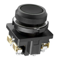 КЕ-011 У3 исп.3, черный, 2р, цилиндр, IP40, 10А, 660В, выключатель кнопочный Электротехник