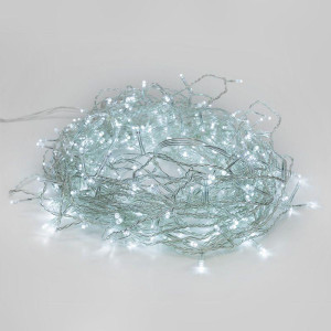 Гирлянда светодиодная Светодиодный Дождь 2.5х2м 300LED бел. 16Вт 230В IP20 свечение с динамикой провод прозр. Neon-Night 235-055