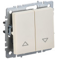 IEK BRITE BASE Бежевый Выключ. жалюзи 10А ВС10-1-5-БрКр