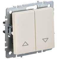 IEK BRITE BASE Бежевый Выключ. жалюзи 10А ВС10-1-5-БрКр