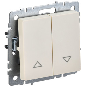 IEK BRITE BASE Бежевый Выключ. жалюзи 10А ВС10-1-5-БрКр