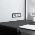 W1181041/ Розетка Ethernet RJ-45 (белый акрил)