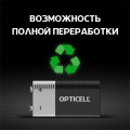 Элемент питания алкалиновый крона 6LR61 9В (блист. 1шт) Basic Opticell 5051003