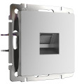 W1181065/ Розетка Ethernet RJ-45 (серебряный матовый)