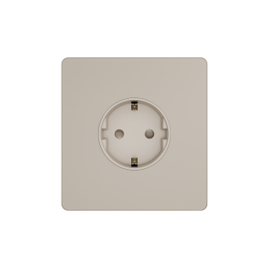 Systeme Infinity, Розетка СУ с ЗК 250В, 16А, защит.шторки, Песчаный берег
