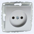 Розетка без заземления механизм серебро Mono Electric Despina/ Larissa 500-002122-116