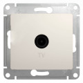 GLOSSA TV РОЗЕТКА оконечная 1дБ, механизм, МОЛОЧНЫЙ GSL000991