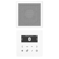 Цифровое радио Jung LS 990, с дисплеем, электронный, белый, DABLS1BTWW