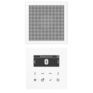 Цифровое радио Jung LS 990, с дисплеем, электронный, белый, DABLS1BTWW