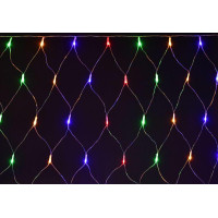 Гирлянда Сеть 1.5х1.5м 160LED RGB IP20 провод прозр. 230В с контроллером 8 режимов IEK LGDB410-3-160-L1-T-S-44