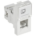 Розетка компьютерная 1-м 1мод. RJ45 кат.5E UTP механизм PRIMER IEK CKK-40D-RI1-K01