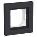 ATLASDESIGN AQUA 1-постовая РАМКА, IP44, КАРБОН ATN441001