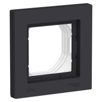 ATLASDESIGN AQUA 1-постовая РАМКА, IP44, КАРБОН ATN441001