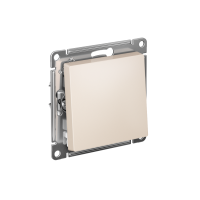 ATLASDESIGN 1-клавишный ВЫКЛЮЧАТЕЛЬ, сх.1, 10АХ, мех., быстрозажим. клем., БЕЖЕВЫЙ ATN000211S