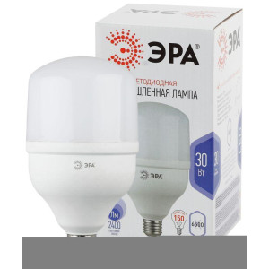 Лампа светодиодная высокомощная STD LED POWER T100-30W-6500-E27 30Вт T100 колокол 6500К холод. бел. E27 2400лм Эра Б0027004
