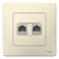 BLANCA С/У РОЗЕТКА компьютерная RJ45, кат.5E, МОЛОЧНЫЙ BLNIS045002