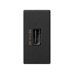 Simon Графит Зарядное устройство USB, К45, узкий модуль, 5 В, 1,5 А