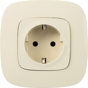 Механизм розетки 1-м СП Valena Allure 16А IP2X 250В 2PE безвинт. клеммы с лицев. панелью сл. кость Leg 753821