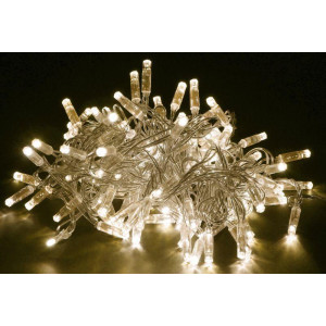 Гирлянда Нить 10м 100LED тепл. бел. IP44 провод прозр. 230В с контроллером 8 режимов IEK LGDU111-1-100-10-T-S-44