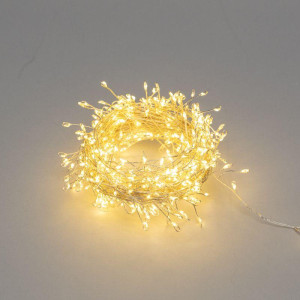 Гирлянда светодиодная Роса Фейерверк 20м 500LED тепл. бел. 7.2Вт IP20 с контроллером на катушке Neon-Night 303-446