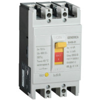 Автоматический выключатель IEK 3п 80А 18кА ВА66-31 GENERICA  SAV10-3-0080-G
