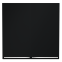 Клавиши для выключателя/переключателя двухклавишного с подсветкой, S70 (графит)