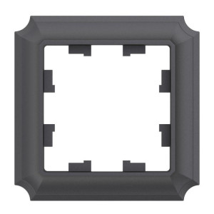 ATLASDESIGN ANTIQUE 1-постовая РАМКА, БАЗАЛЬТ ATN101401